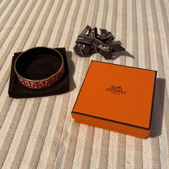 Hermes Balcons du Guadalquivir bangle red, white - Picture 2 of 10